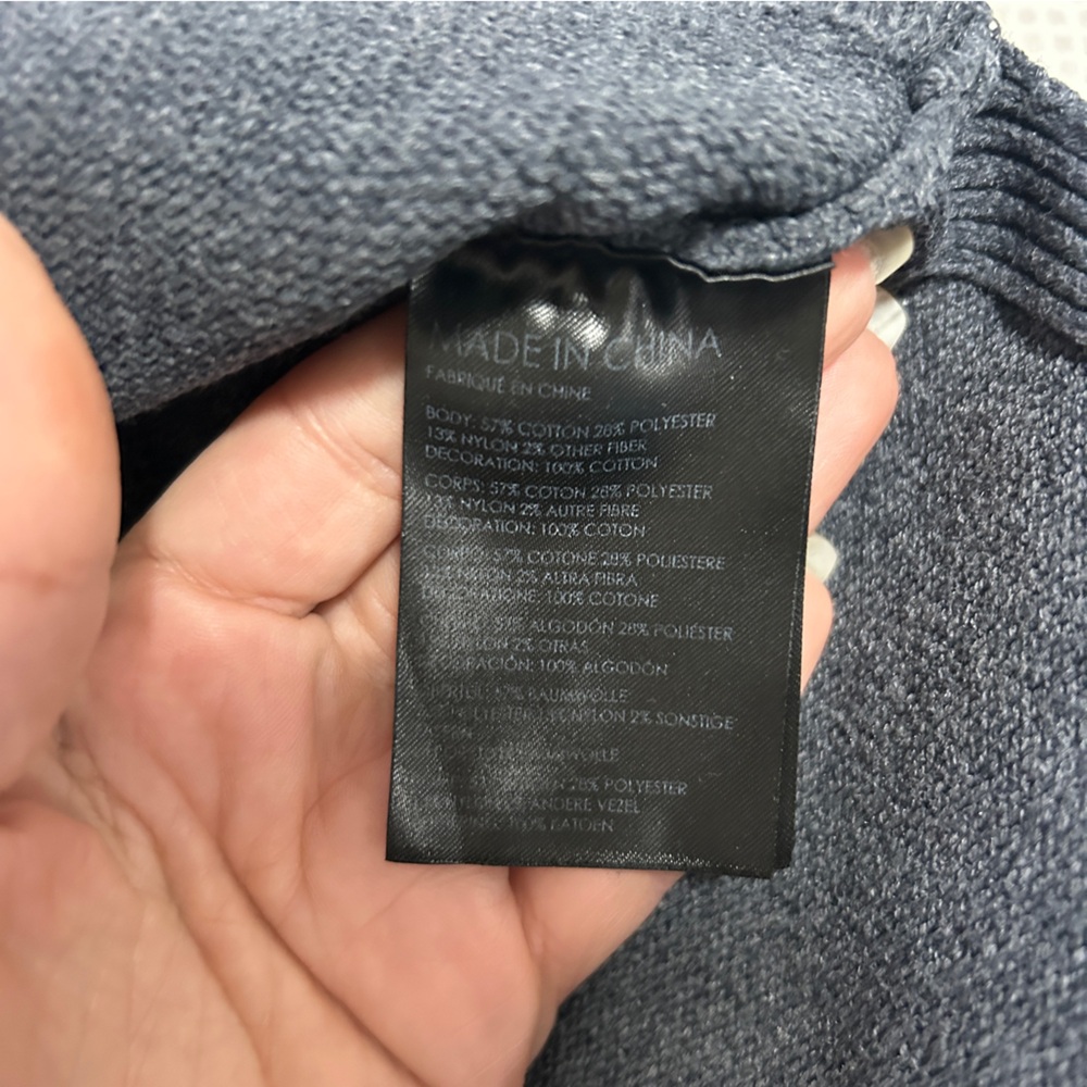 Club Monaco Ruffle Collar Sweater Gray - Picture 6 of 8